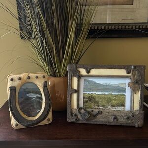 Vintage Rustic Western Picture Frame Set (3x5 & 5x7)